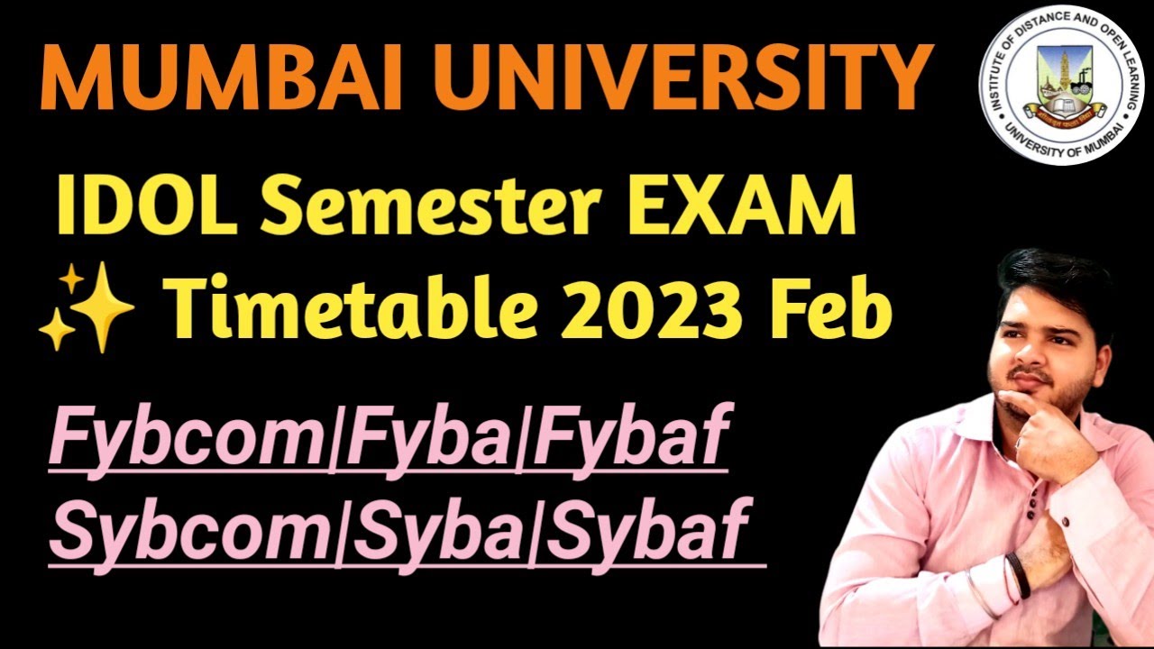 Fybcom,Fyba,Syba,Sybcom  Tbcom Mcom|Exam 2023|Mumbai University Idol|