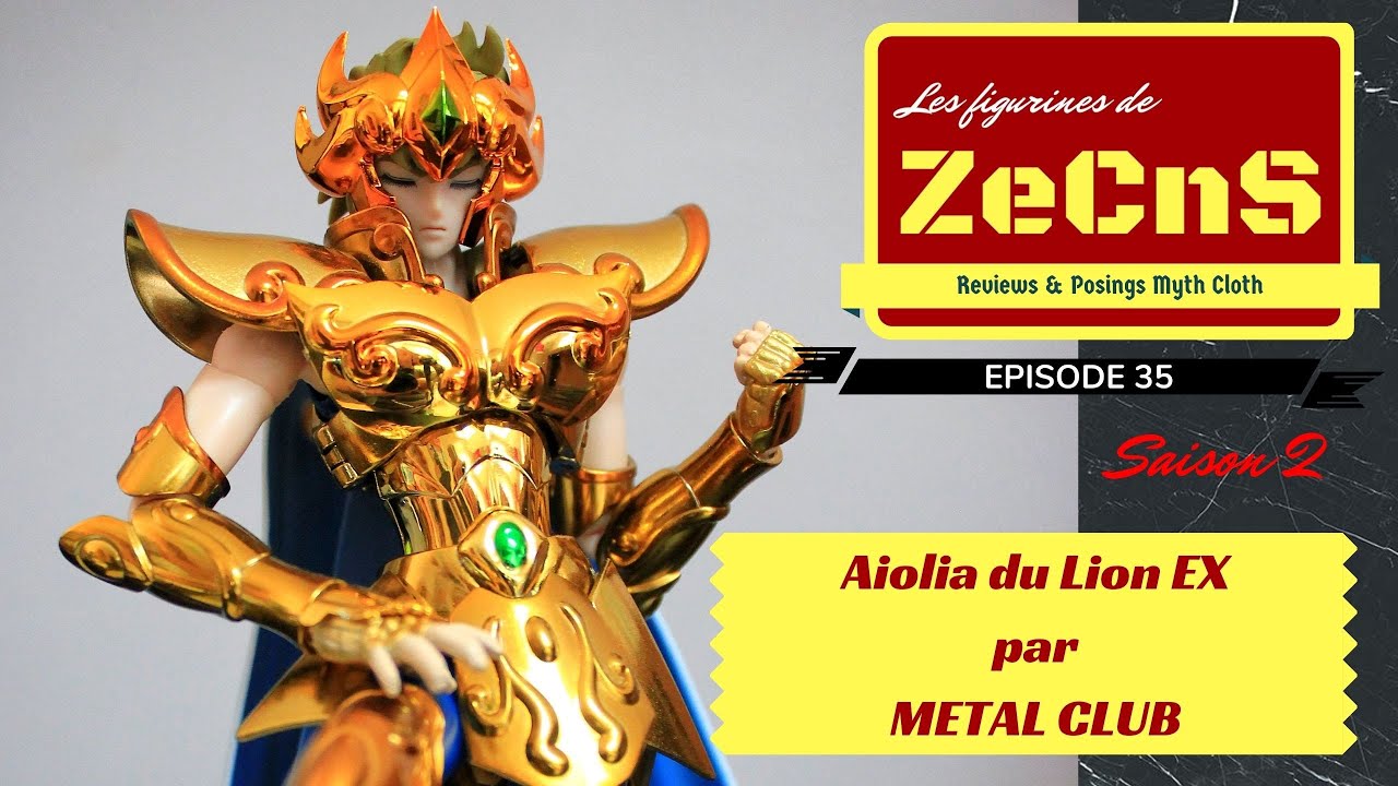 Saint Seiya Myth Cloth - Les Figurines de ZeCnS -  Aiolia du Lion EX Metal Club Review