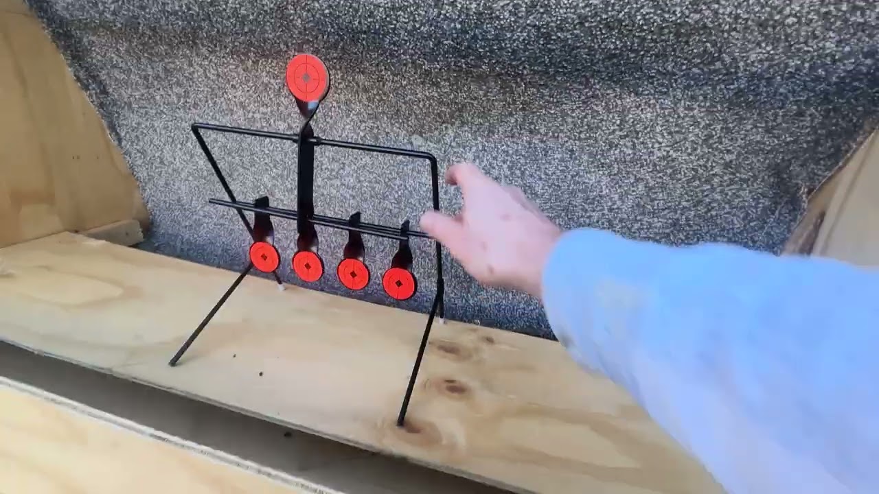 Air riffle back stop for garden or yard