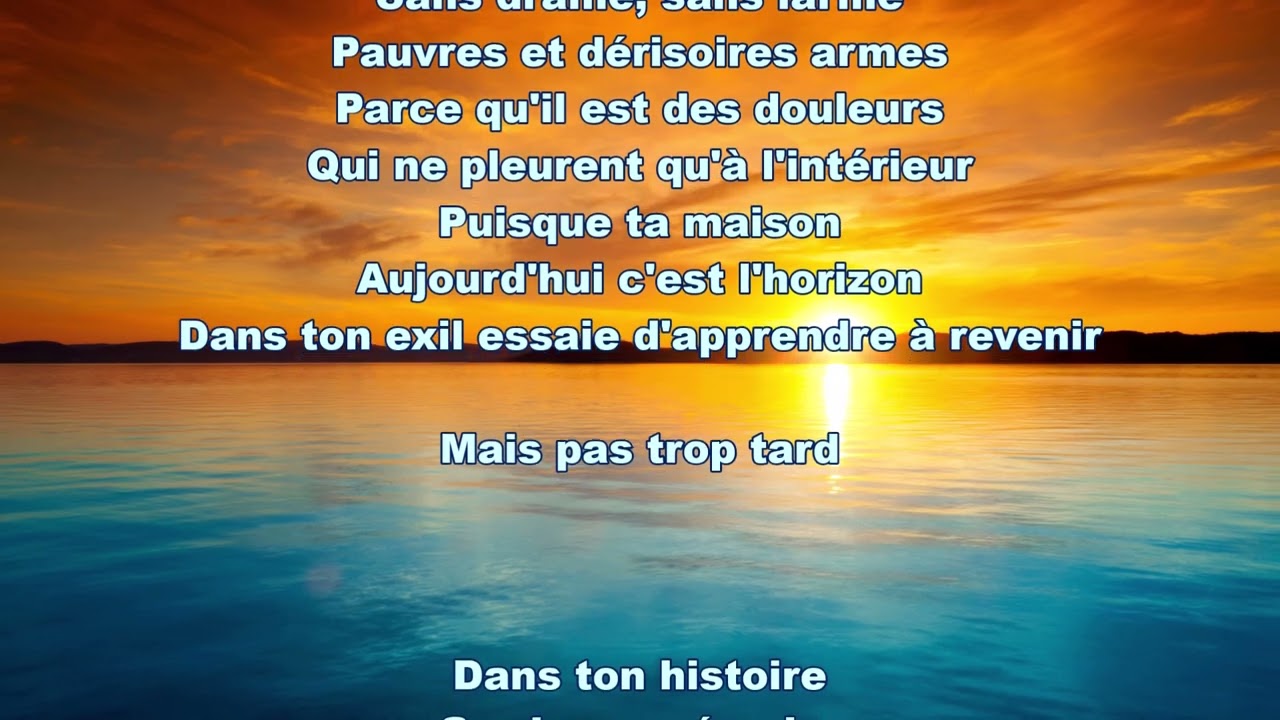 Puisque tu pars   (Jean-Jacques Goldman)