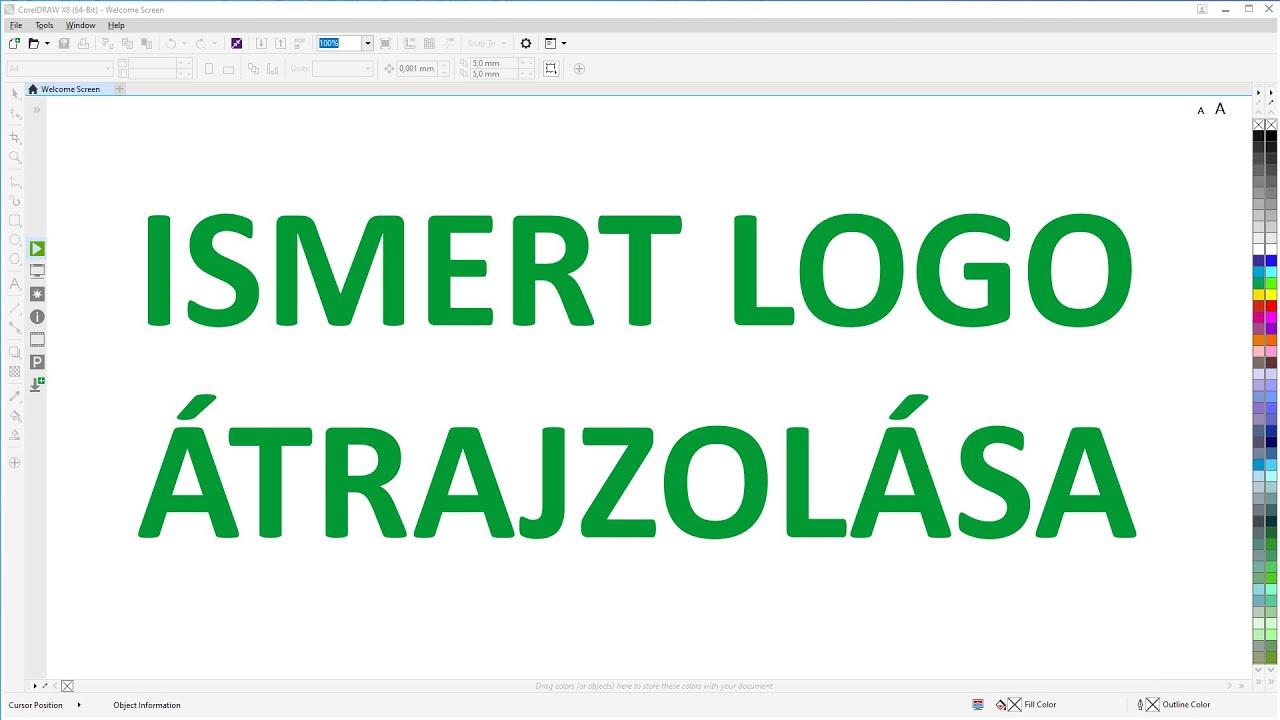 CorelDraw Ismert logó átrajzolása