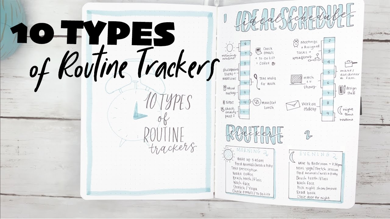 10 Types of Routine Trackers | Creating a Routine When There is A Change
