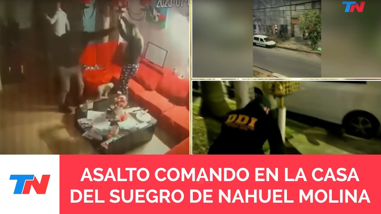 ENTRADERA A FAMILIARES DE NAHUEL MOLINA I Un grupo de al menos ocho ladrones: tiroteo con la policía
