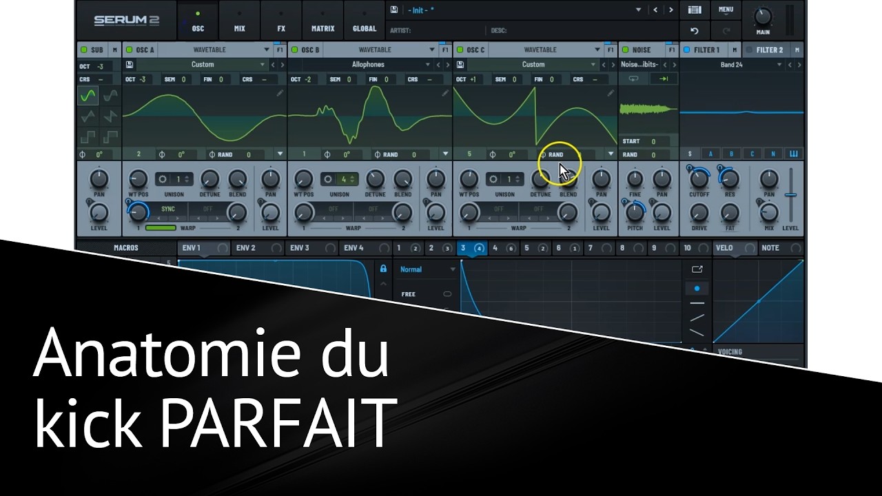 Anatomie du kick PARFAIT - Sound design