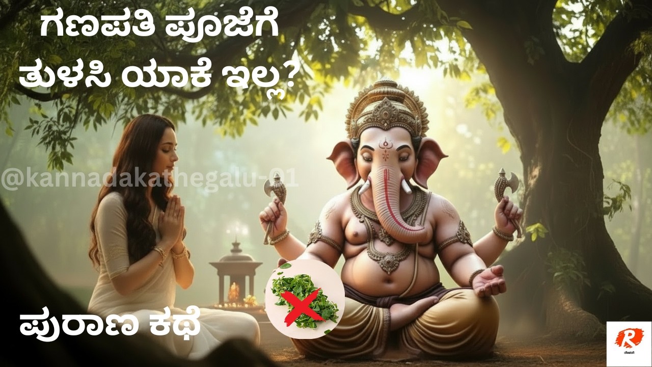 ಯಾಕೆ ಗಣಪತಿ ಪೂಜೆಗೆ ತುಳಸಿ ಇಲ್ಲ? | ಗಣಪತಿ–ತುಳಸಿ ಶಾಪದ ಪುರಾಣ ಕಥೆ