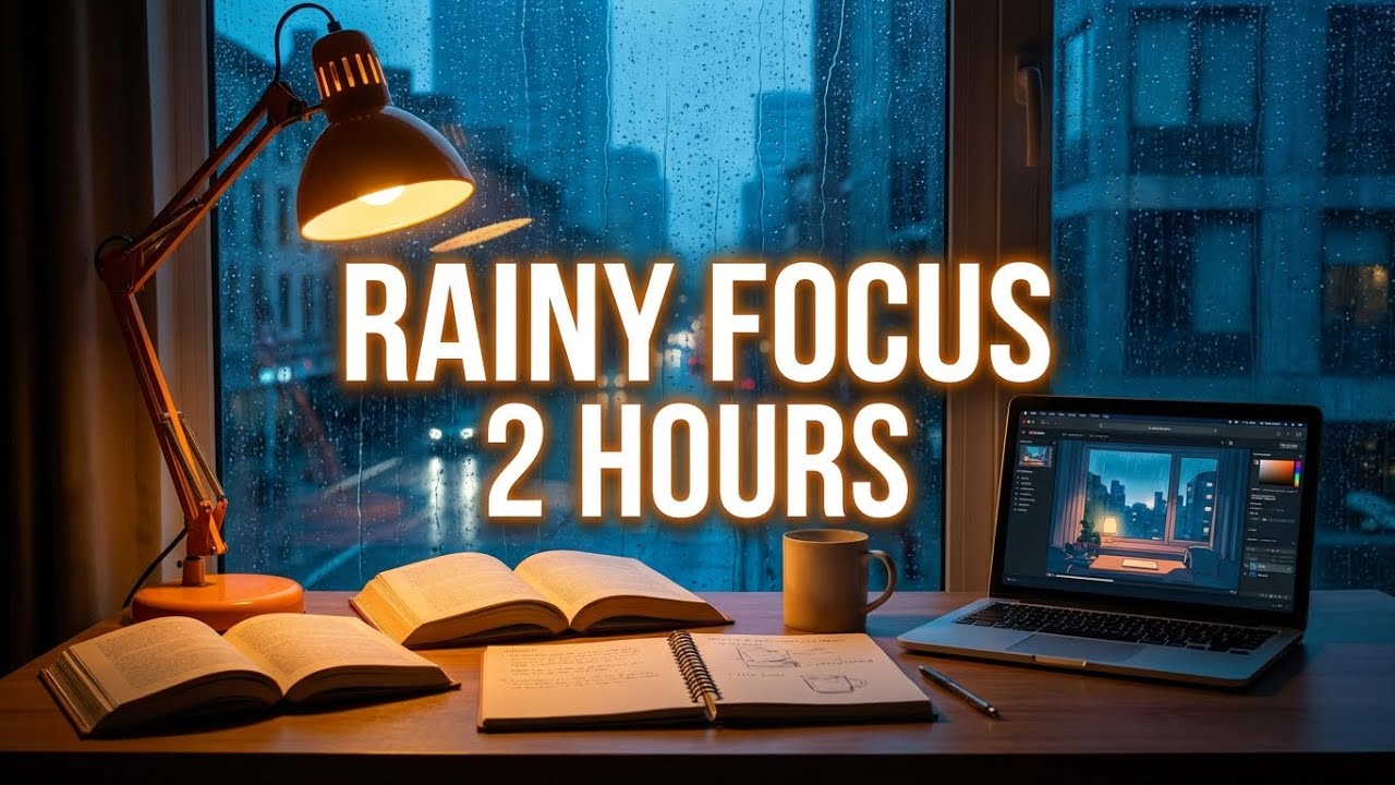 Rainy Focus Collection 🌧 2 Hours Deep Study & Work Lofi