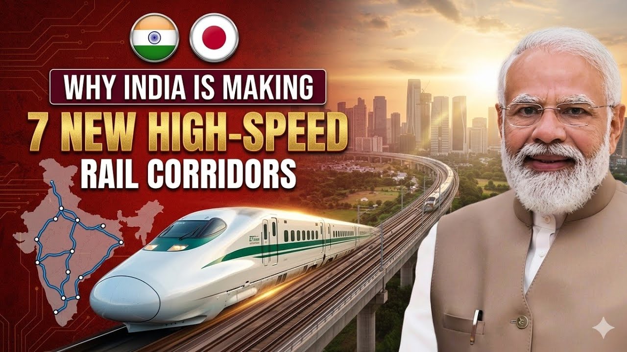 Why India Is Making 7 New High-Speed Rail Corridors? | Bullet Train Mega Plan