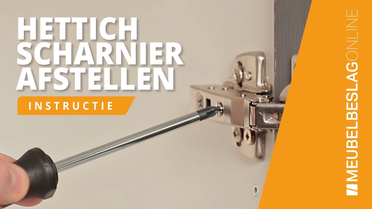 Afstellen deurscharnieren HETTICH | MEUBELBESLAGONLINE