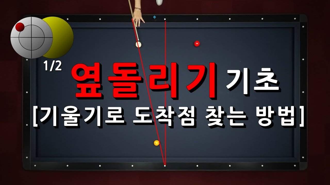 옆돌리기 기초 [기울기로 도착점 찾는 방법]