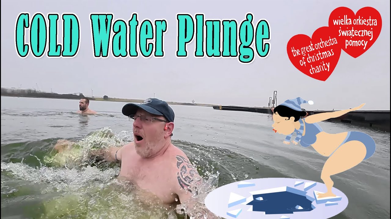 Community Spirit, Cold Water Dipping for Polish Children's Hospital Charity   WOSP
