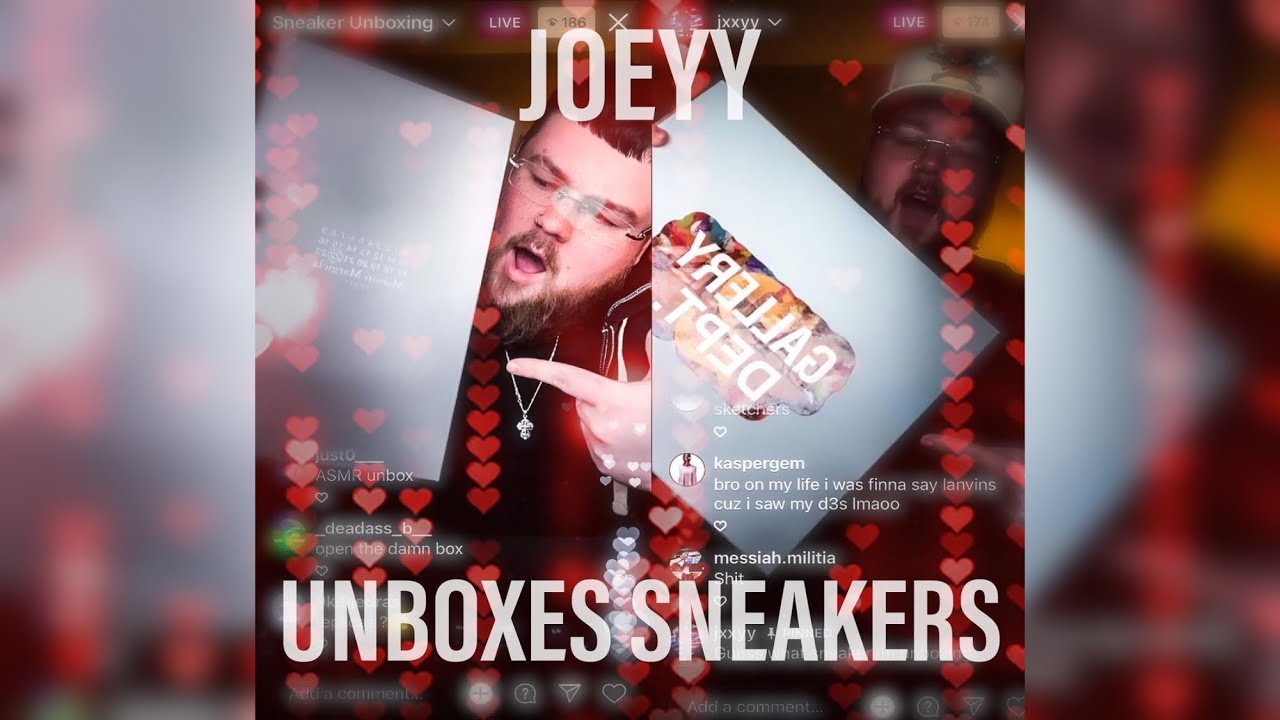 Joeyy Gallery Depot Sneaker Unboxing IG Live 5/9/22