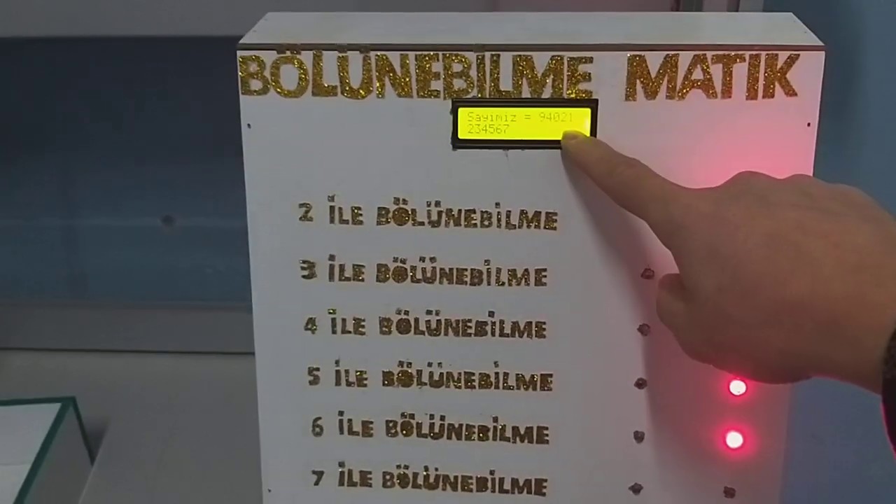 Matematik Bölünebilme  Projesi Arduino Tübitak
