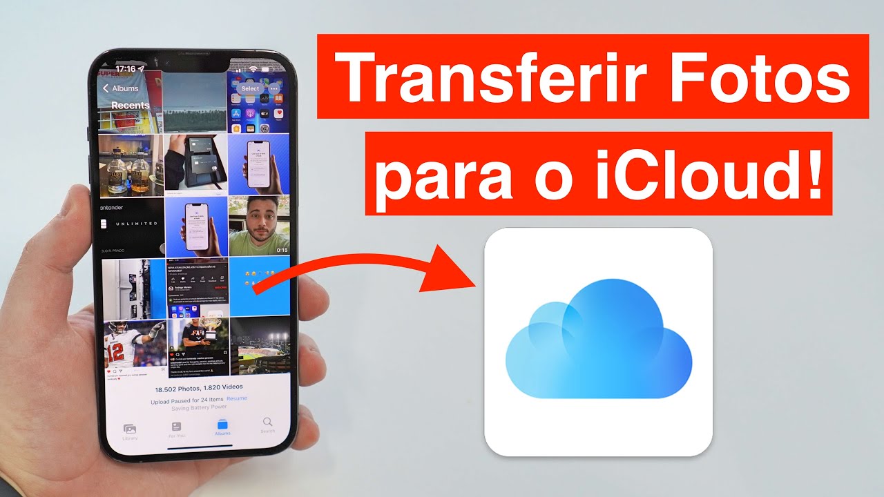 Como Transferir suas Fotos e Vídeos para o iCloud!! (Libere Armazenamento)