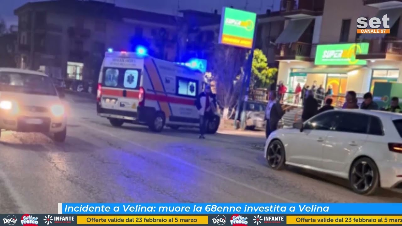 Incidente a Velina: muore la 68enne investita a Velina