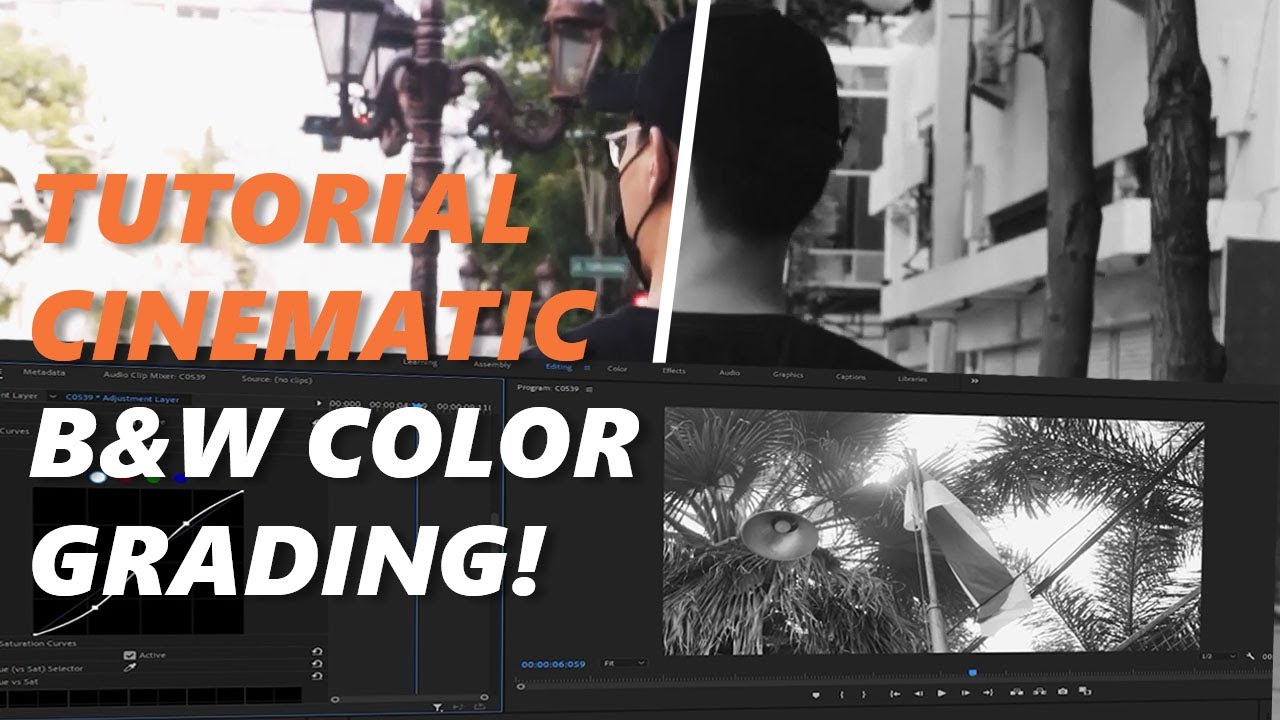 CINEMATIC COLOR GRADING BLACK AND WHITE?!