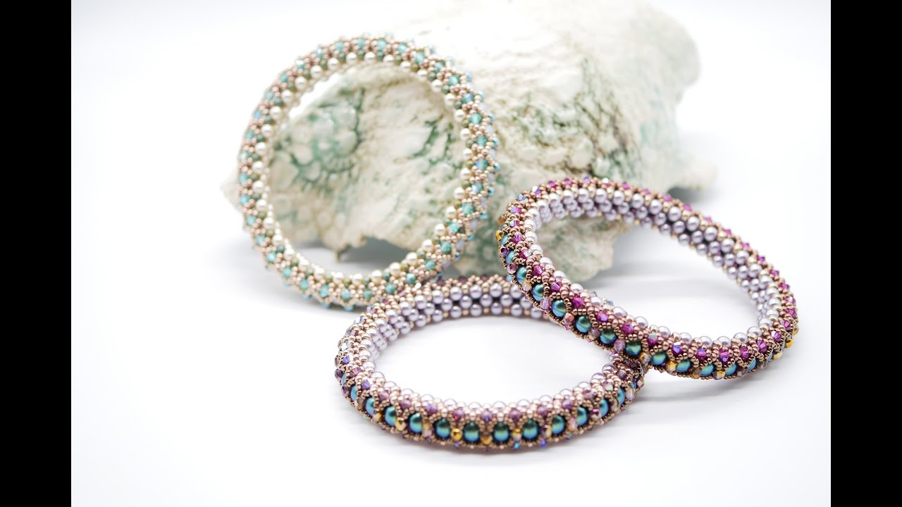 Medieval Queen Beaded Bangle - DIY Jewellery Making Tutorial