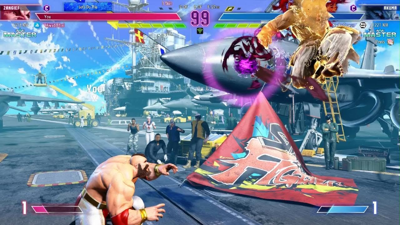 Zangeif vs Akuma SF6  Comeback After Double Perfect