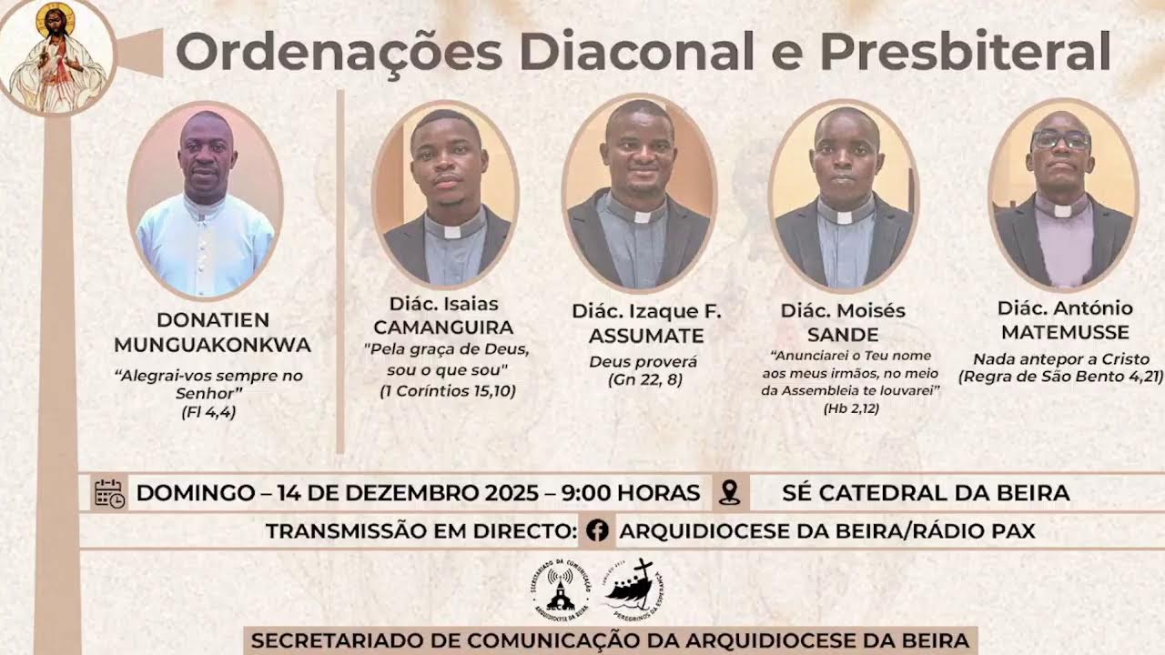 MISSA DE ORDENAÇÃO DIACONAL E SACERDOTAL