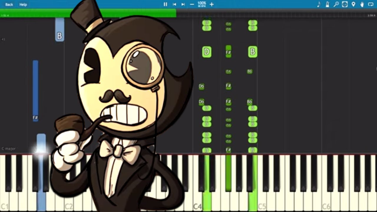 ART OF DARKNESS | Animated Bendy and the Ink Machine Song! Piano Tutorial - The Stupendium