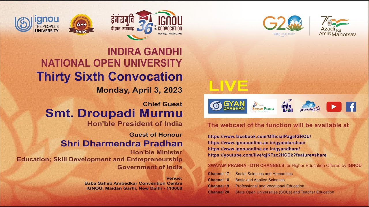 IGNOU 36th CONVOCATION