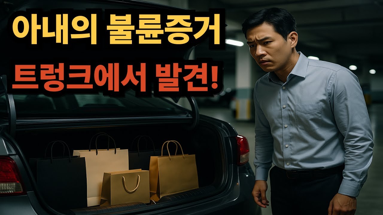 아내의 불륜증거...트렁크에서 발견