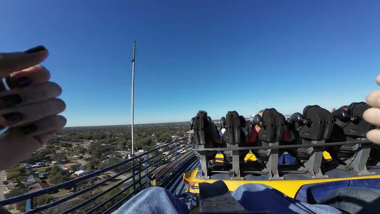 Sheikra Busch Gardens Tampa, Back row pov, January 3rd, 2025