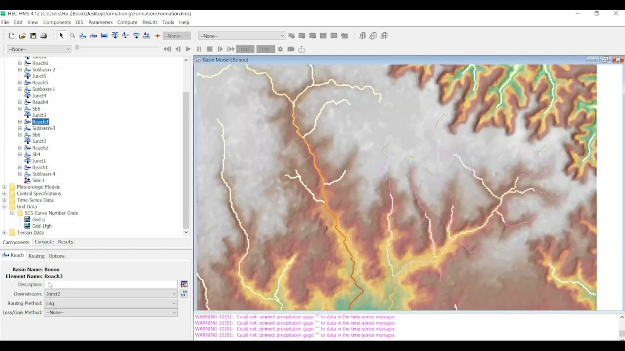 SIMULATION D'ECOULEMENT DANS BV AVEC HEC HMS