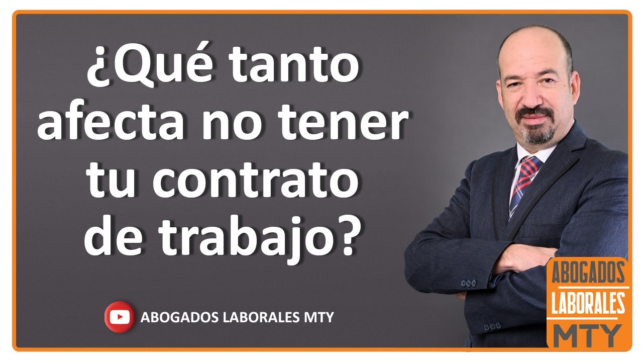 CONTRATO LABORAL, AFECTA NO TENERLO SI SOY PATRON ?