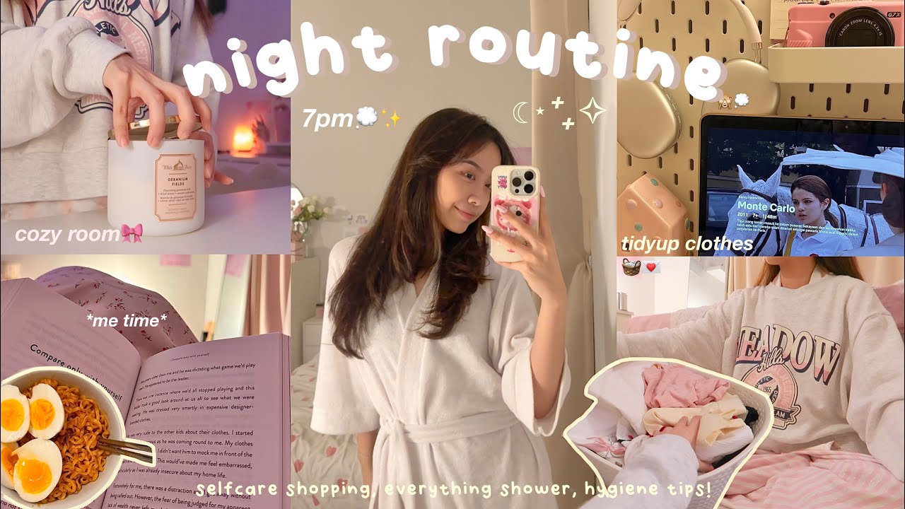 my cozy night routine : everything shower, self care shopping, hygiene routine 🧖🏻‍♀️💭✨