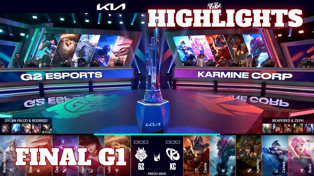 G2 vs KC - Game 1 Highlights | Grand Final LEC Spring 2026 Playoffs | Karmine Corp vs G2 Esports G1