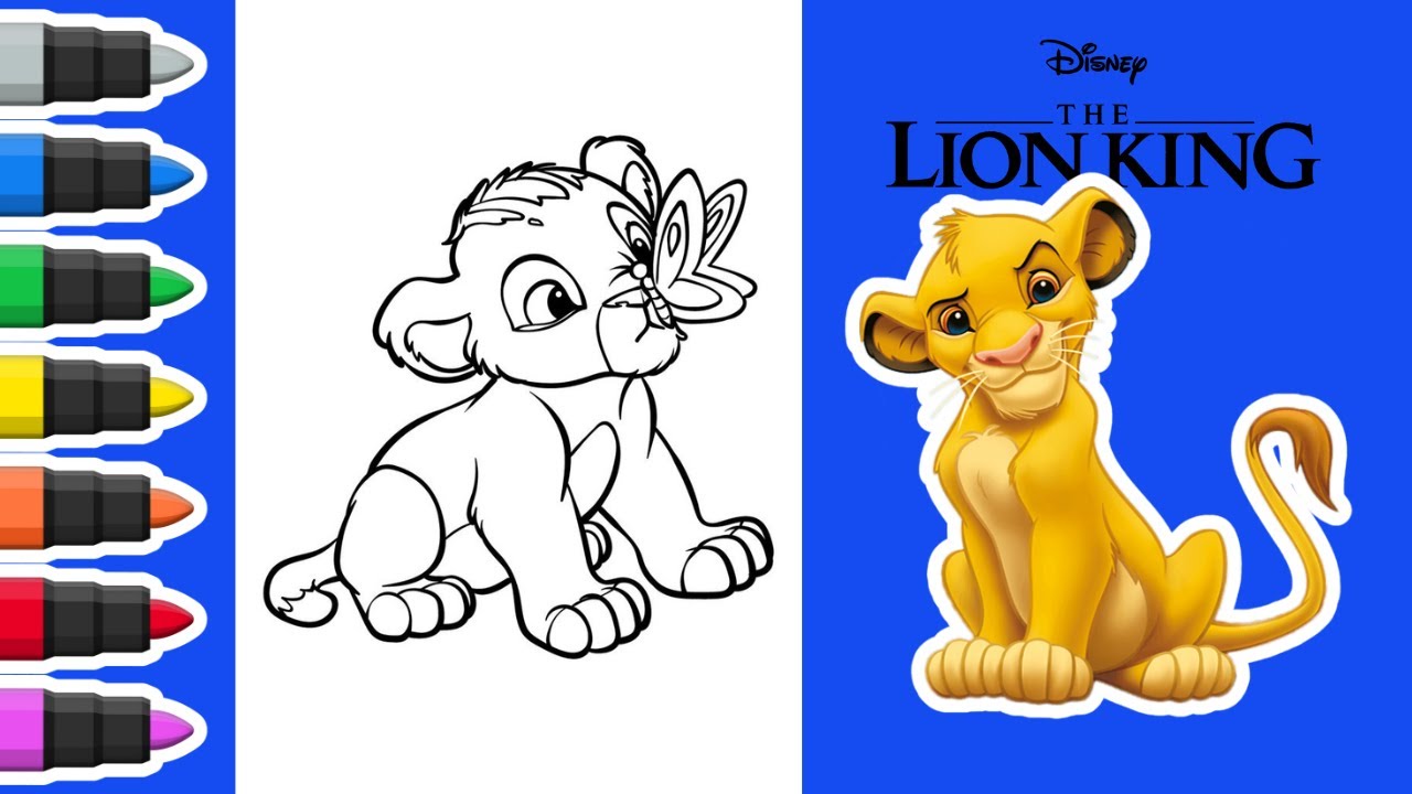 Coloring Simba The Lion King | You Won't Believe the Results!