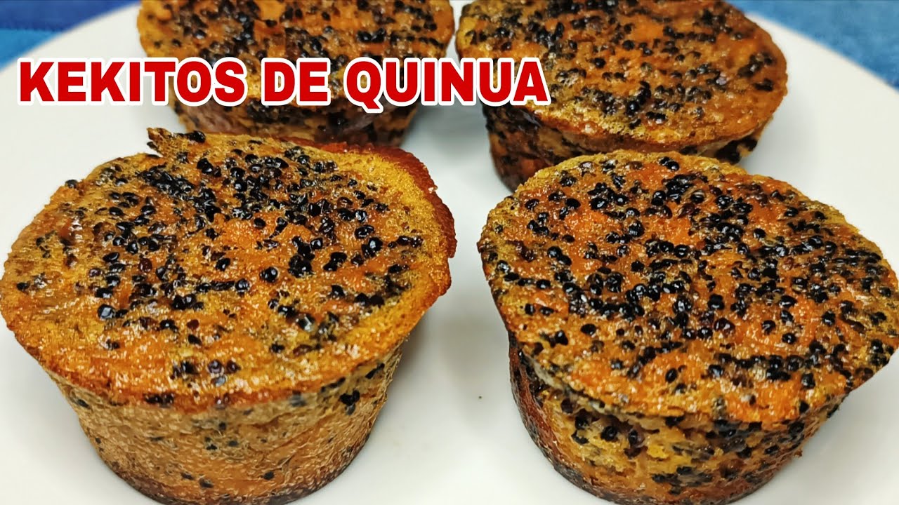 🔴 KEKITOS DE QUINUA CON ZANAHORIA ✅ SIN HARINAS Y SIN AZÚCAR 