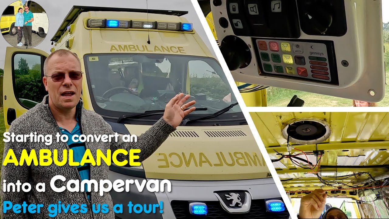 Ambulance Campervan Conversion In-Progress Tour - Peter shows us around