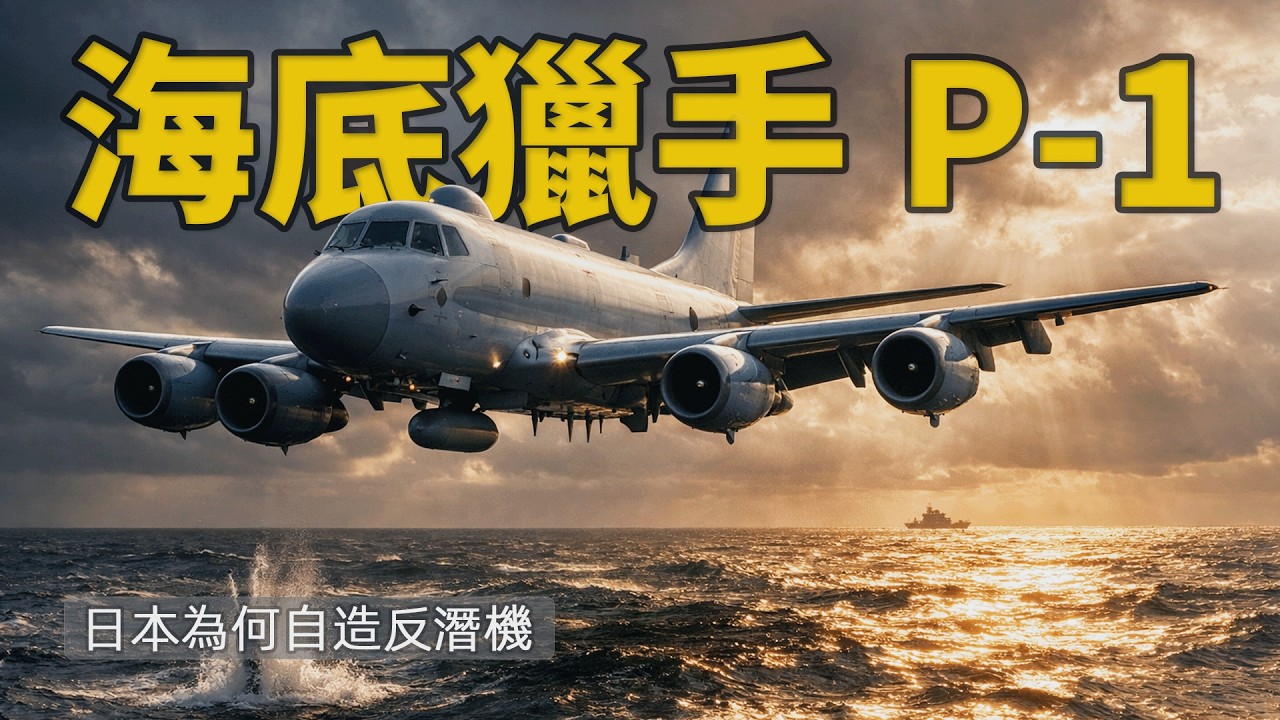 P-1 海上巡邏機：日本反潛體系的核心武器#P1海上巡邏機 #日本反潛 #海上自衛隊 #P8A #軍武視角