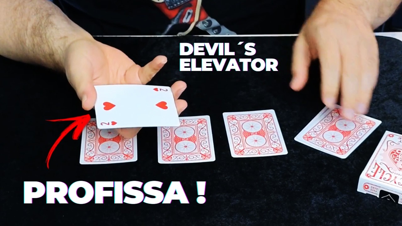 Mágica Profissional Com Baralho | FÁCIL DE FAZER!!! | Devil´s Elevator |