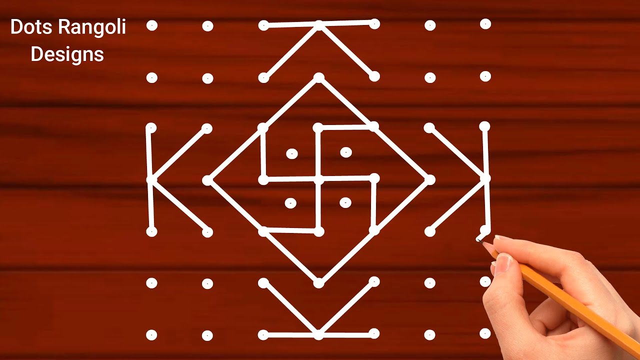 Newyear special simple flowers kolam|7*7 newyear muggulu designs| 2026 newyear kolam| sikku rangoli