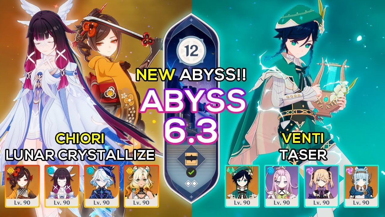 [NEW] C0 Columbina + C0 Chiori & C0 Venti Taser | Spiral Abyss 12 | 6.3 Genshin Impact