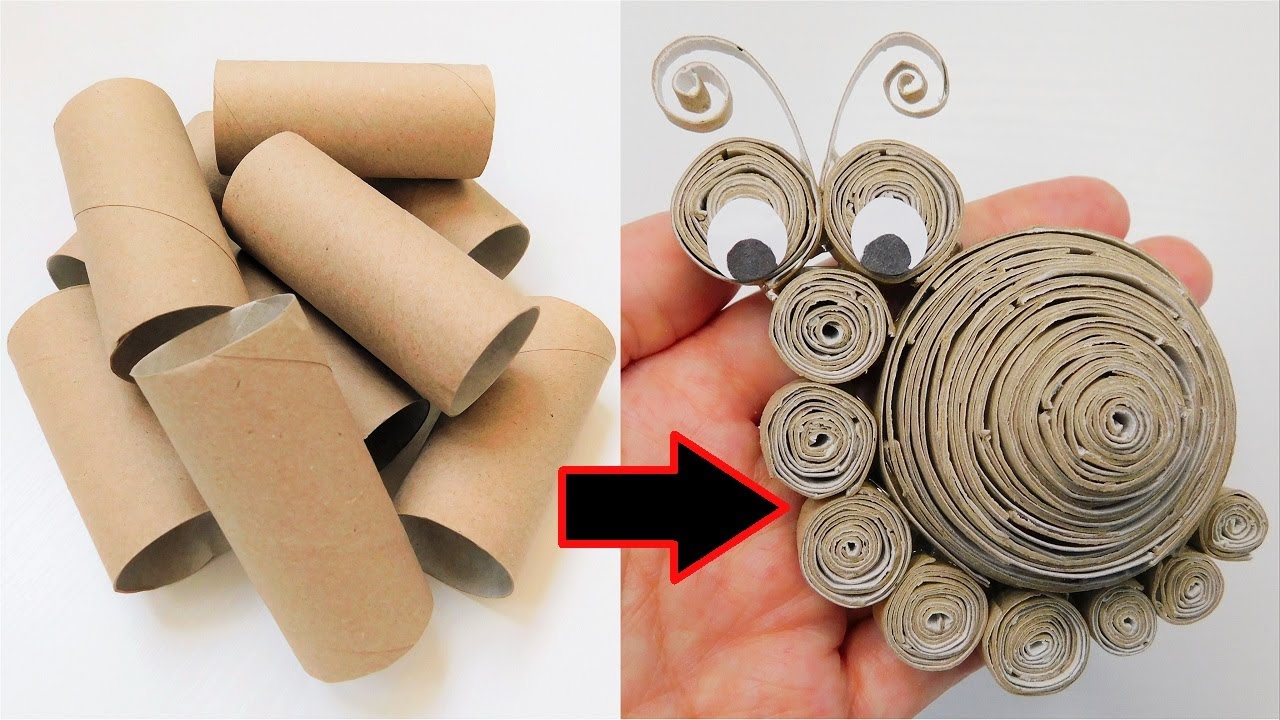 Easy Toilet Paper Roll Quilling | Cute Paper Snail DIY | Super Recycling Craft Ideas
