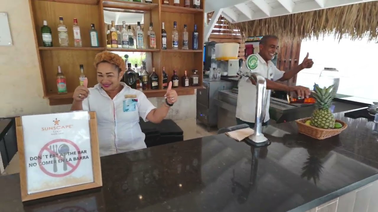 ✨️Flip Flops Bar @ Sunscape Coco Punta Cana 🍹🍻🥃