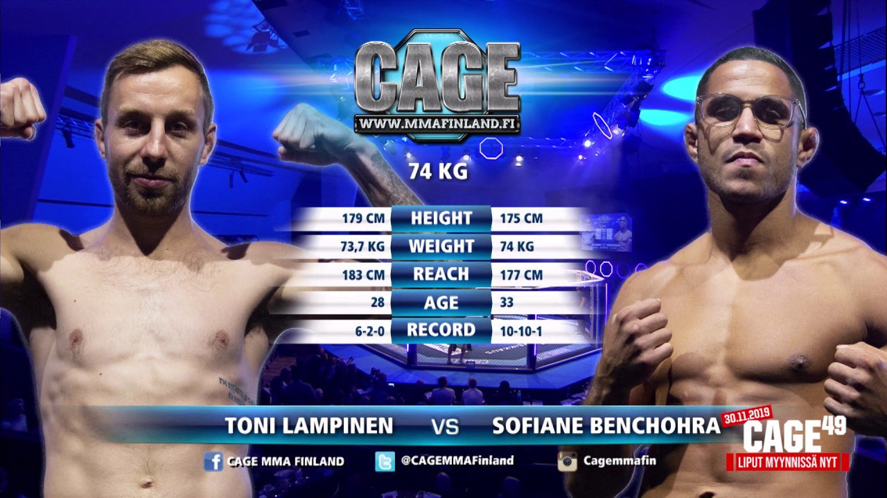 CAGE&nbsp;48 Toni Lampinen vs Sofiane Benchohra Fight Highlight