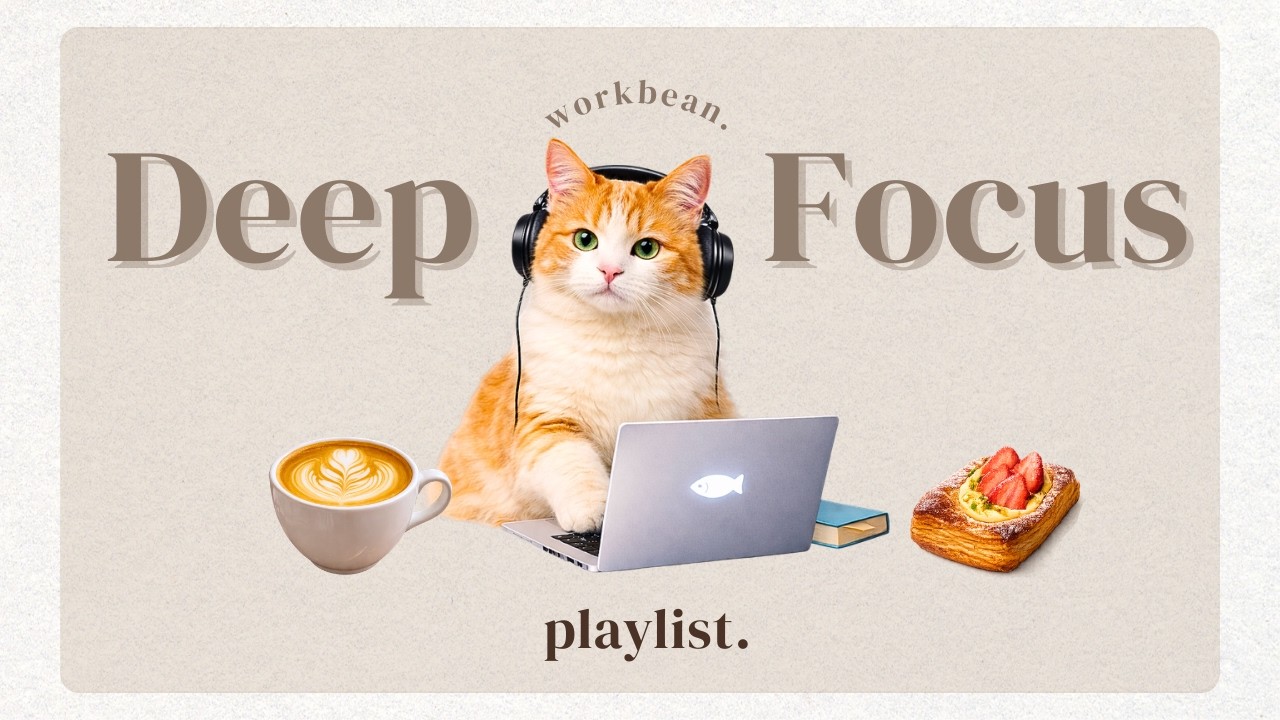 【4-Hour Focus Music】Lo-fi beats for deep focus, study & work | Deep concentration stretch🌿