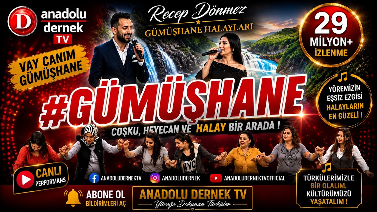 Recep Dönmez - Güzeldir Gümüşhane (Gümüşhane Halayları) !!
