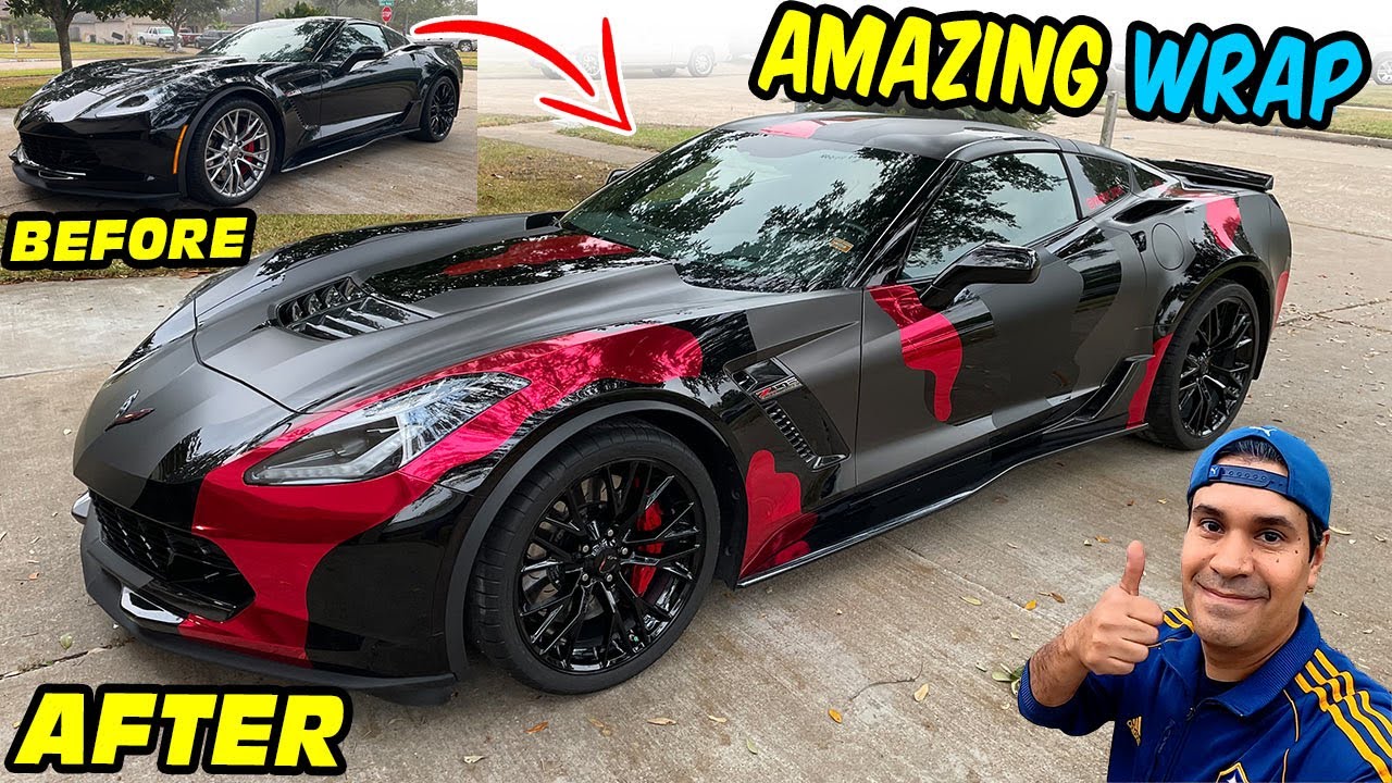 AMAZING Corvette C7 Z06 CAMOUFLAGE  Wrap