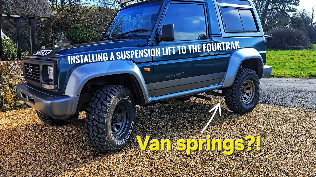 Installing a suspension lift on the fourtrak .. With van springs!?