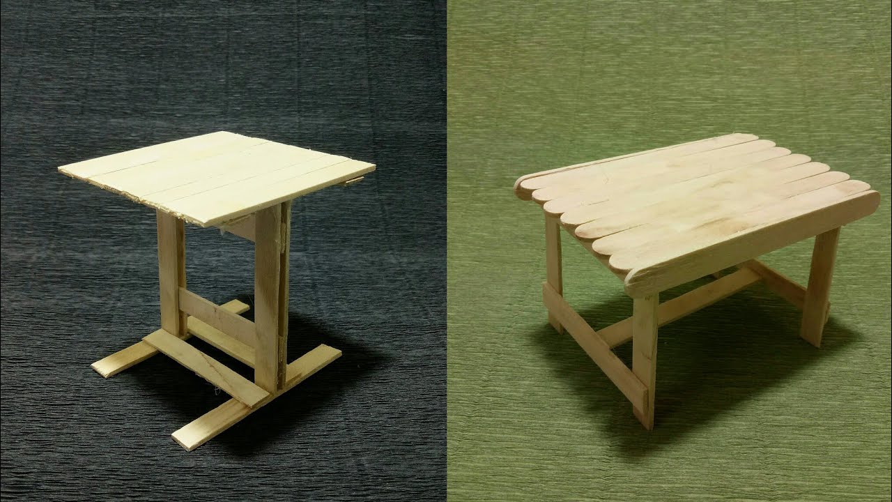 2 MANUALIDADES (mesa) con palitos de helado Faciles y Bonitas | DIY Manualidades 323