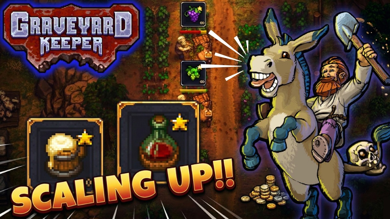 Scaling Production Before Opening the Tavern in Graveyard Keeper!