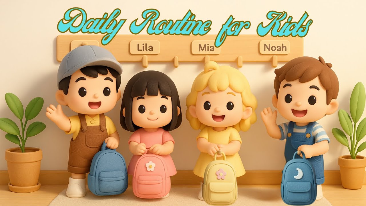 Daily Routine for Preschoolers | Montessori Activities for 3-5 Year Olds | Bi-Lee Kids Channel
