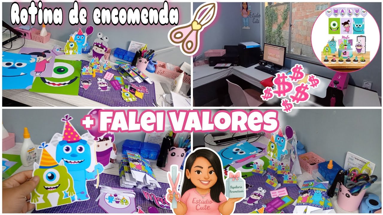 ROTINA DE ENCOMENDAS - PEDIDO EM CIMA DA HORA - CORRERIA - PAPELARIA PERSONALIZADA ✂️💖
