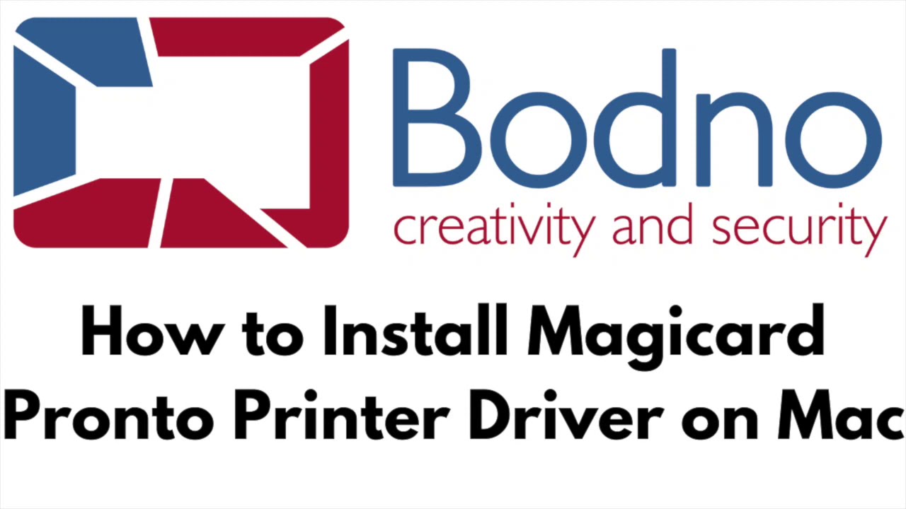 How to install Magicard Driver on Mac