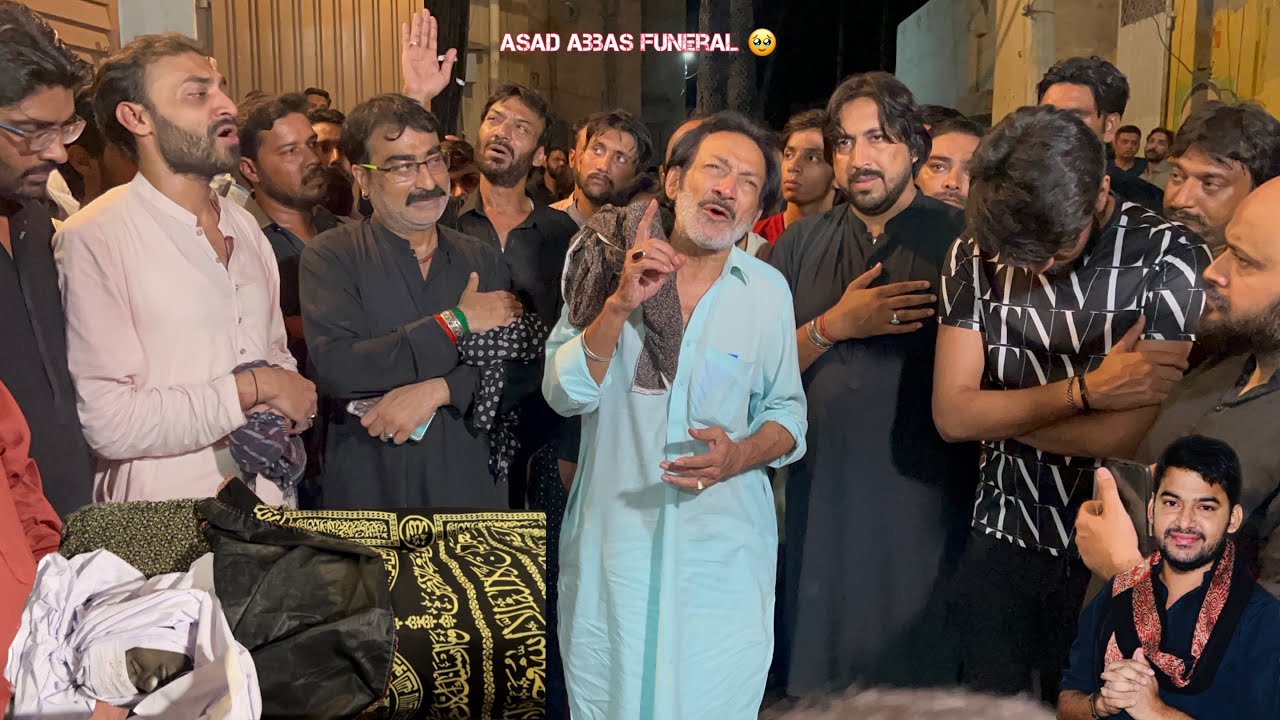 Very Sad Moment - NohaKhawani At Coke studio Singer Asad Abbas Funeral 2023 Faisalabad.